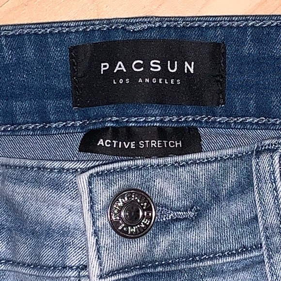 PacSun Men's Slim Active Stretch Blue Jeans 30x30 - Picture 7 of 8